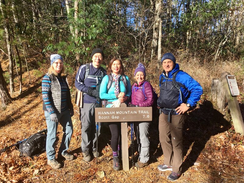 Trailhead on Parson Branch Road, Nov. 28, 2018.