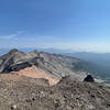 The view up to Diamond Peak along the ridge.