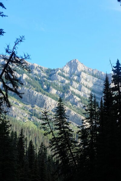 The view at the end of the first switchbacks.