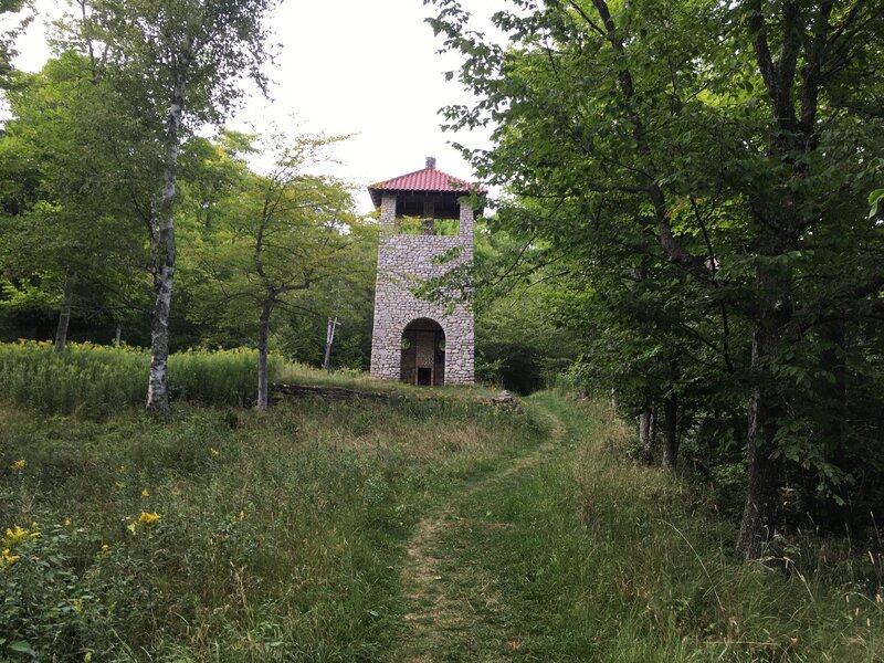 Water tower.