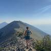 North bound along the ridge to Baldy