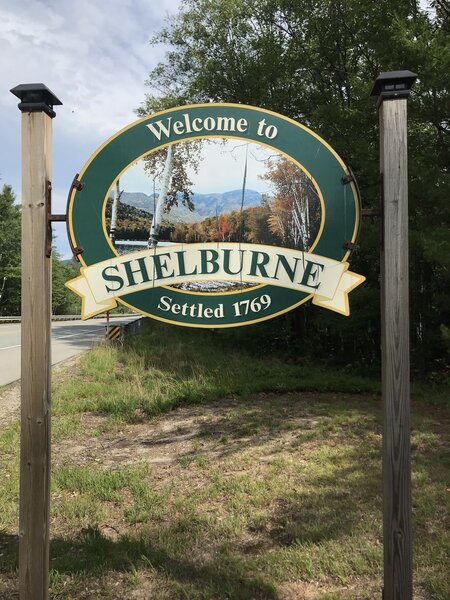 Shelburne Town Sign.