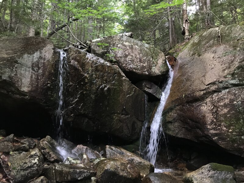 Small waterfall along unnamed brook.