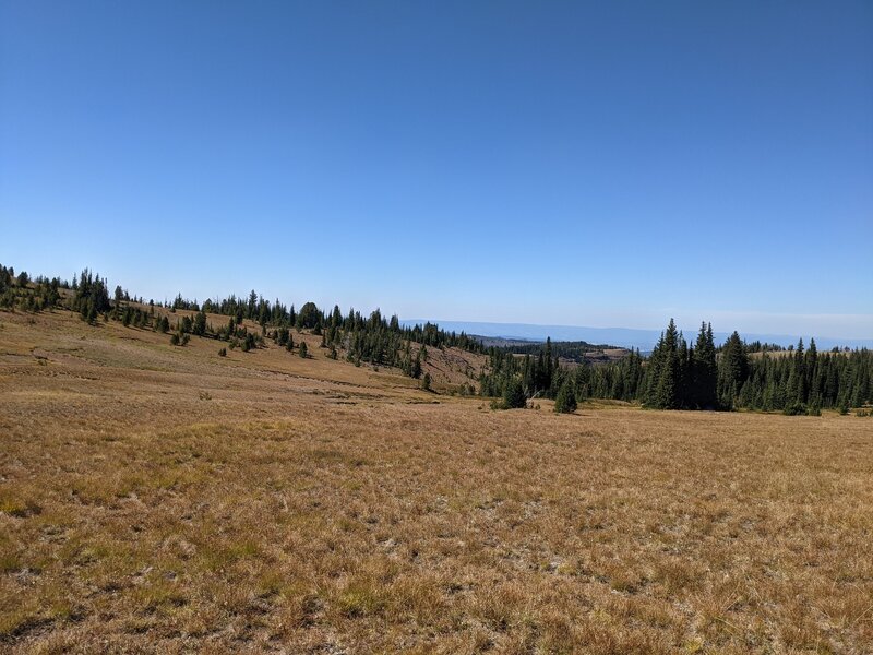 About to descend to Goat Creek.