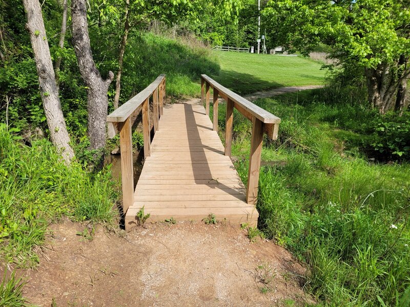 Bridge feature in lake loop trail.