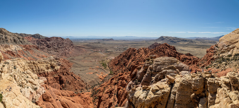 Las Vegas in the distance from Calico Tanks.