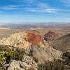 The red rock that gives Red Rock Canyon National Recreation Area its name is so obvious looking down at Calico Hills from Turtlehead Peak