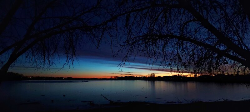 Very early 2021 winter morning at McKay Lake.