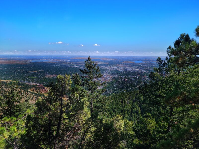 A view of downtown Boulder, CO.