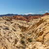 The last stretch out of Fire Canyon is steep and rocky, don't forget to turn around and enjoy this view