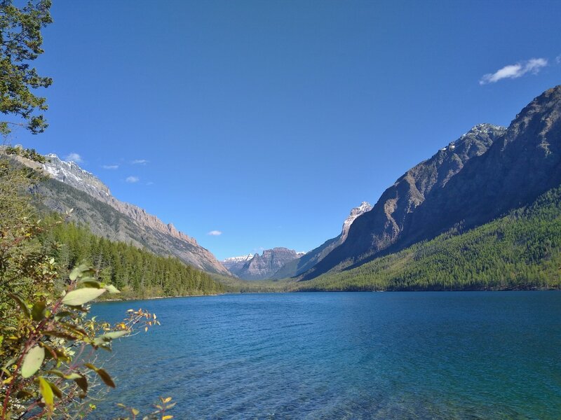 The east end of Kintla Lake from Boulder Pass Trail.