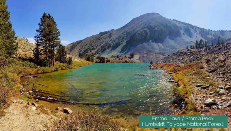 Emma Lake and Emma Peak Humboldt Toiyabe National Forest.