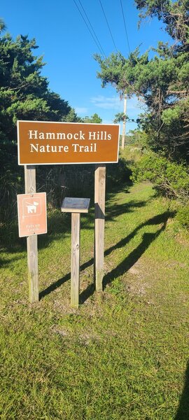 Trailhead sign