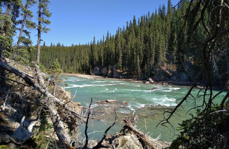 Snake Indian River below Wellbourne Falls.