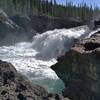 The Snake Indian River drops over Wellbourne Falls.