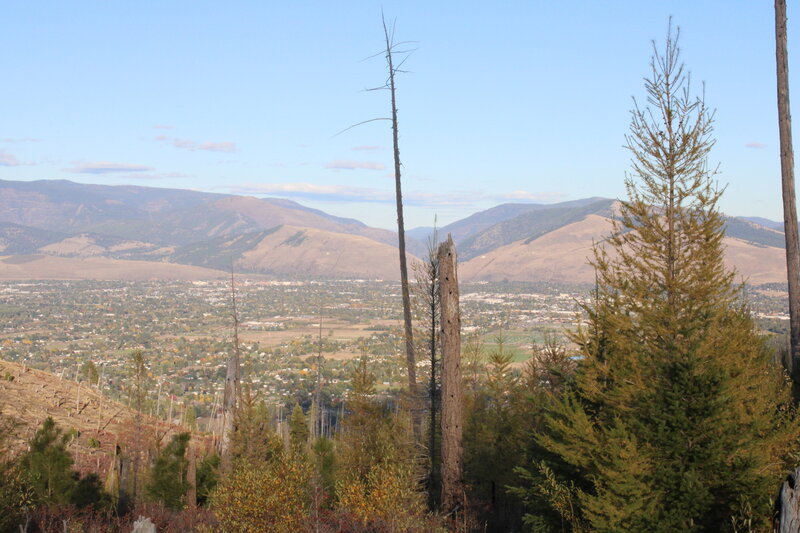 Initial view of the Missoula Valley.