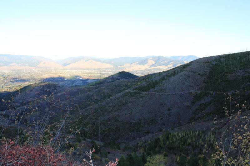 Looking back at the gulch.