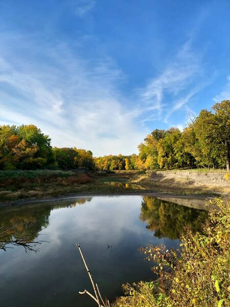 Looking toward the spillway.