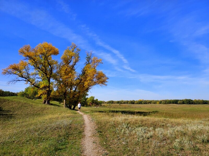 Fall colors just short of the campground.