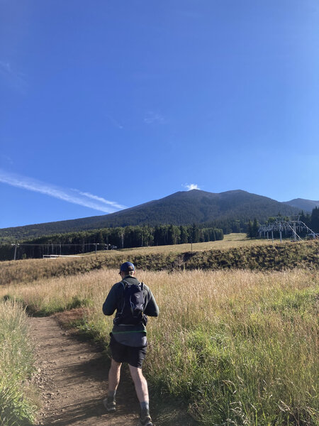 The view of Humphrey's from the trailhead.