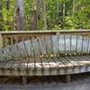 Boardwalk trail seating.