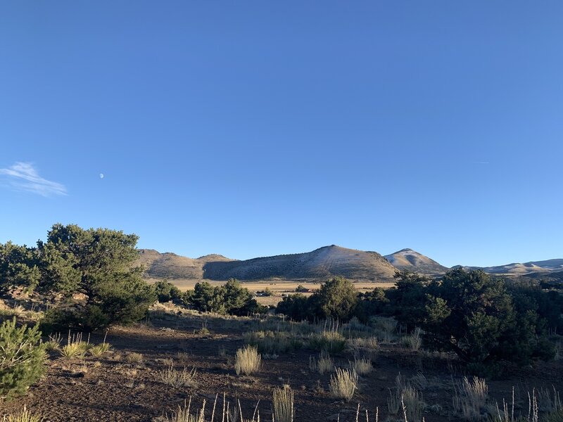 Nice views of mountains in the background.