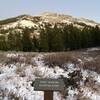 A view of Scout Mountain just after sunset from the Scout Mountain Nature Trail