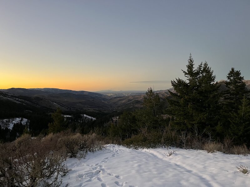 A view from the Scout Mountain Nature Trail overlook