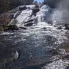 High Falls from the bend in the Little River.