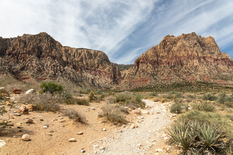 The mouth of First Creek Canyon