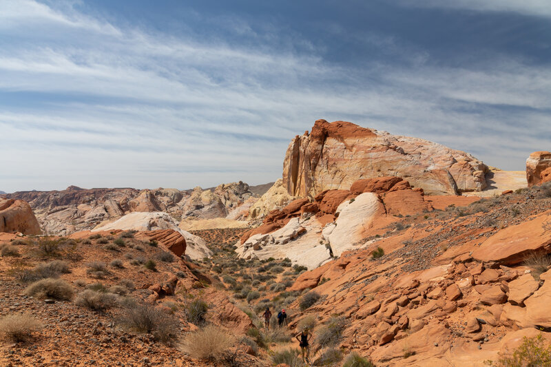 White Domes (with a little red rock on top).