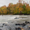 Haw River in the fall.