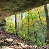 View from inside a cave.