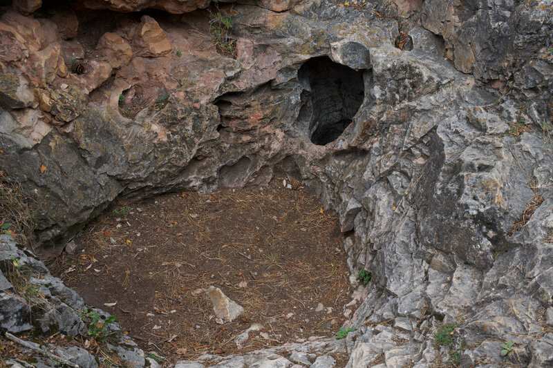 Wind Cave natural entrance.