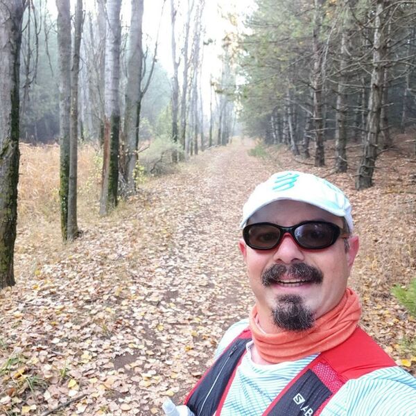 Fall leaves over the trails