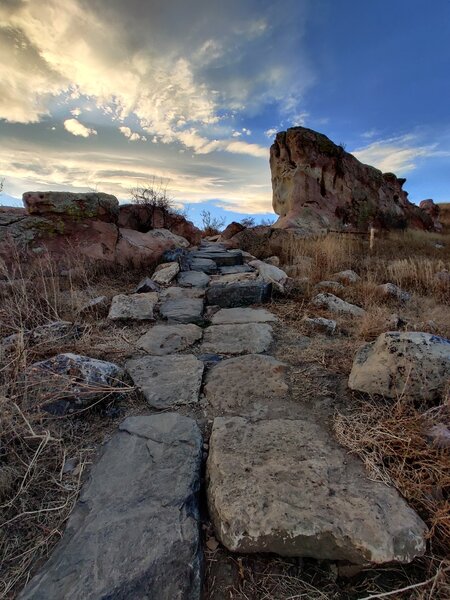 Start of box of rocks trail.