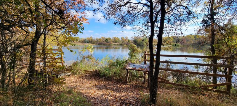 Overlook at the pond.