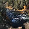 The bridge and rapids from the overlook.