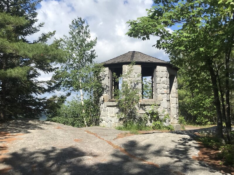 1935 CCC Fire Tower at the top of Owl's Head Mountain.
