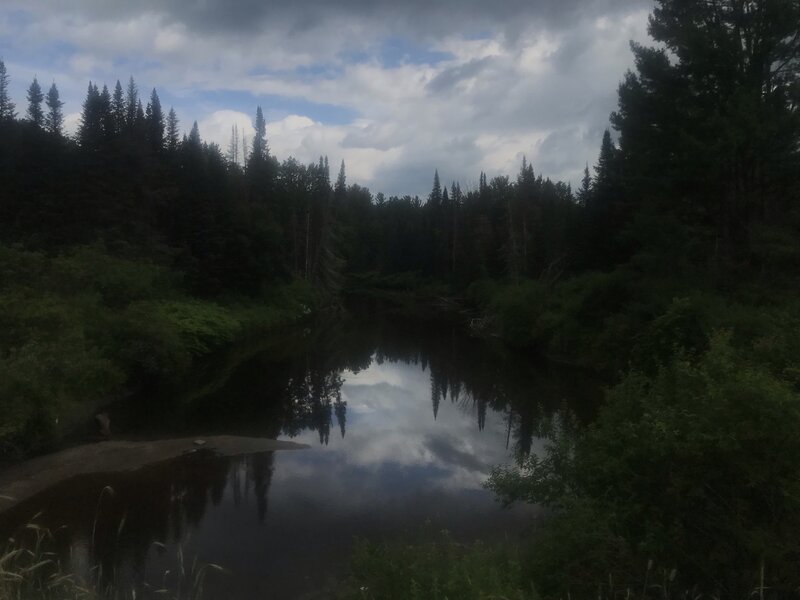 Looking out over the Wells River.