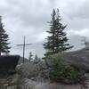 The cross atop Chapel Rock.