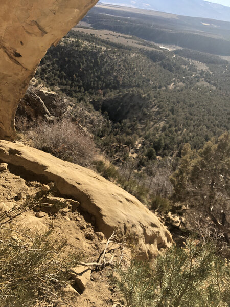 Inside the arch looking out.