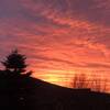 Sunset from the crest of the Currant Creek trail (at Lookout Loop).