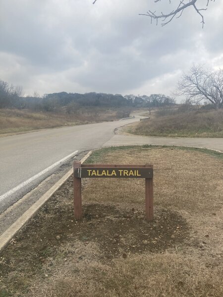 Where you'll park at the trailhead.