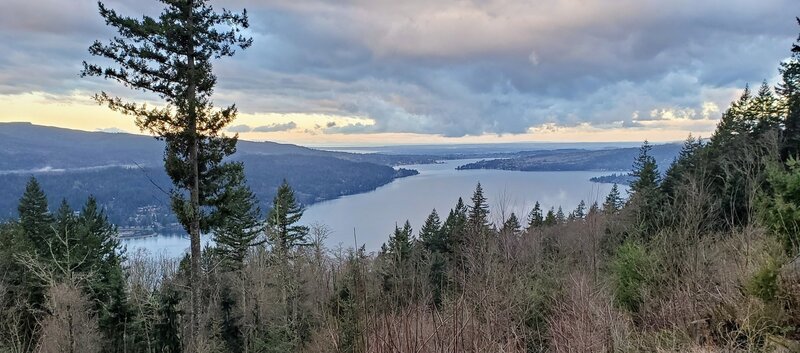 The view northward from the Chanterelle Trail overlook.