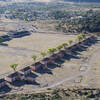 View of Fort Davis National Historic Site from the Scenic Overlook.  The long row of houses are the officers quarters, and the visitor center is in the buildings on the other side of the quad.