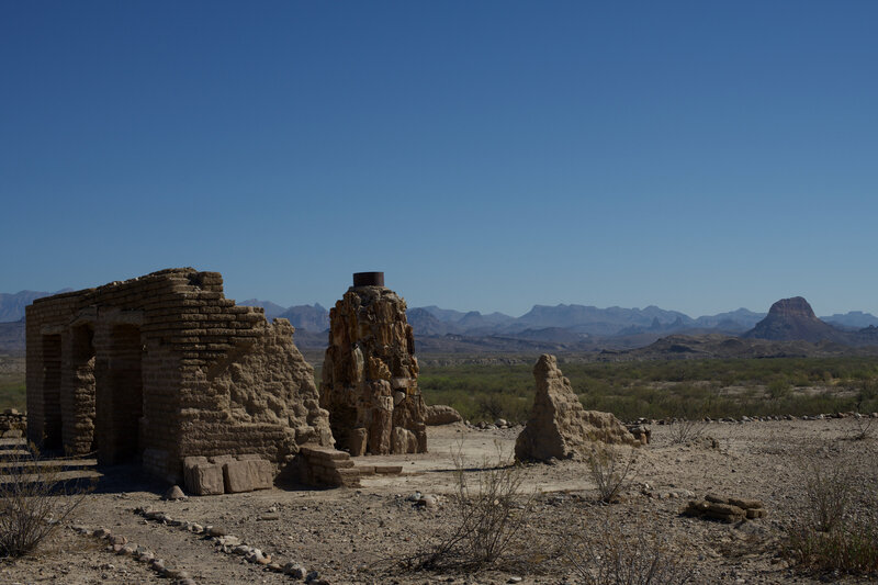 The remains of the Dorgan farmstead is the last stop on the trail.  You can see one wall and the fireplace, and beautiful views of his portion of the park.