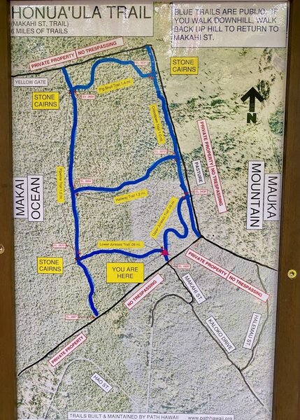 Sign at trailhead suggest taking a picture of the map.  Too many lost people I guess.