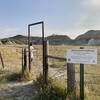 Gate about 1 mile into trail.