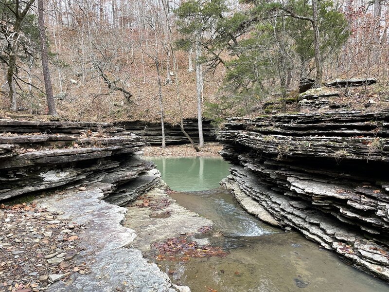 Looking downstream to CedarCreek Pool.